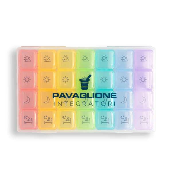 portapillole giornaliero tascabile portapillole settimanale pavaglione integratori